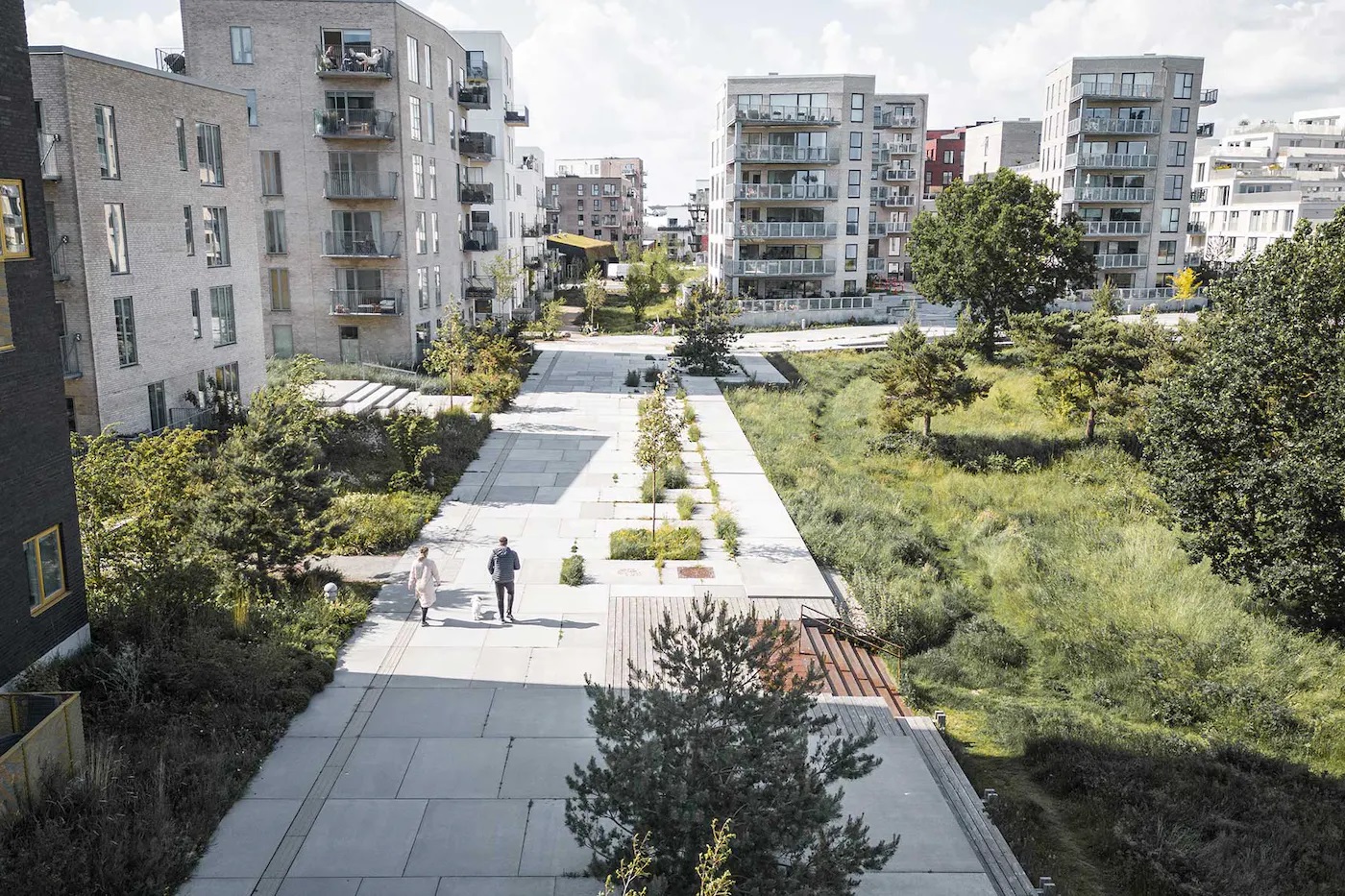 LUSH LANDSCAPE COMPLETED FOR NEW NEIGHBOURHOOD IN KØGE