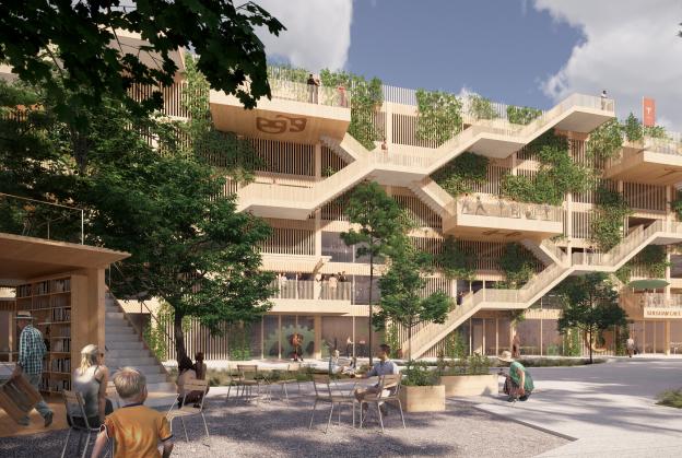 Wooden multi-storey car park is a first for Denmark