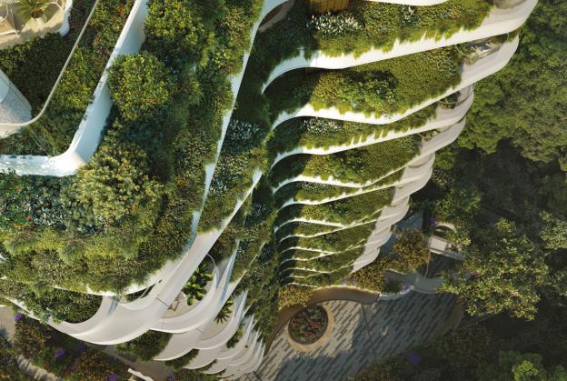 PLP Architecture create luxury green tower in Singapore