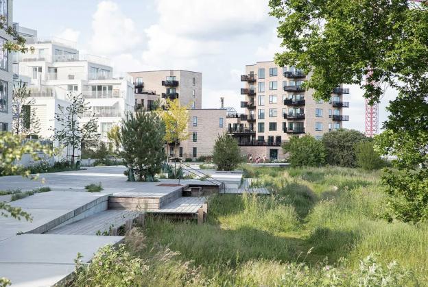 Lush landscape completed for new neighbourhood in Køge