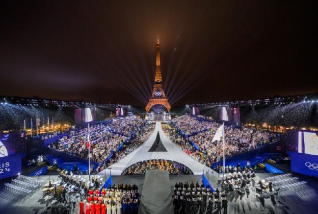 Olympics opening ceremony takes place at Trocadero Garden