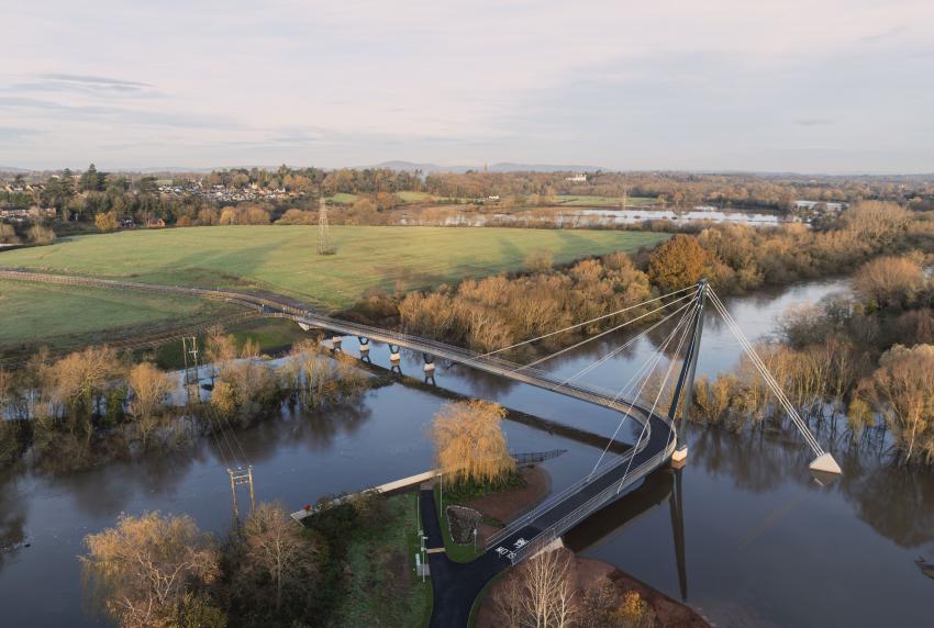 Kepax Footbridge by Moxon Architects and Jacobs (Engineering). Pic: Simon Kennedy